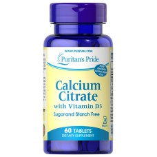 Calcium Citrate with Vitamin D - 60 Tablets