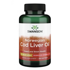 Norwegian Cod Liver Oil - 350mg - 250Sgels