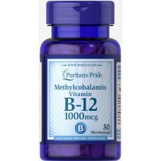 Methylcobalamin Vitamin B-12 1000 mcg - 30 Microlozenges