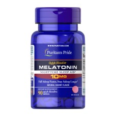 Quick Dissolve Melatonin 10 mg Cherry Flavor - 90 Tablets