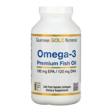 Omega-3 Premium Fish Oil 180mg - 240 softgels
