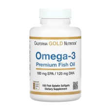 Omega-3 Premium Fish Oil 180mg - 100 softgels