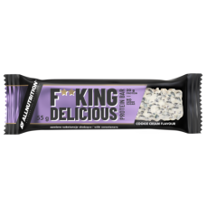 F**king delicious Protein Bar - 15x55g White Chocolate Cookies cream