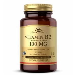 Vitamin B2 100mg (Riboflavin) - 100 Vcaps