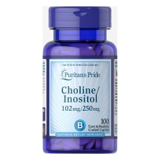 Choline Bitartate Inositol 102mg/250mg - 100 caps