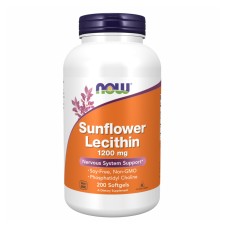 Sunflower Lecithin 1200mg - 200 sgels (Пошкоджена етикетка)