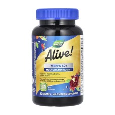 Alive!® Men's 50+ Multi Gummy - 60 gummies (Злиплися капсули)