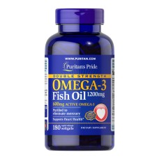 Double Strength Omega-3 Fish Oil 1200 mg/600 mg -180 Softgels (Пошкоджена банка)