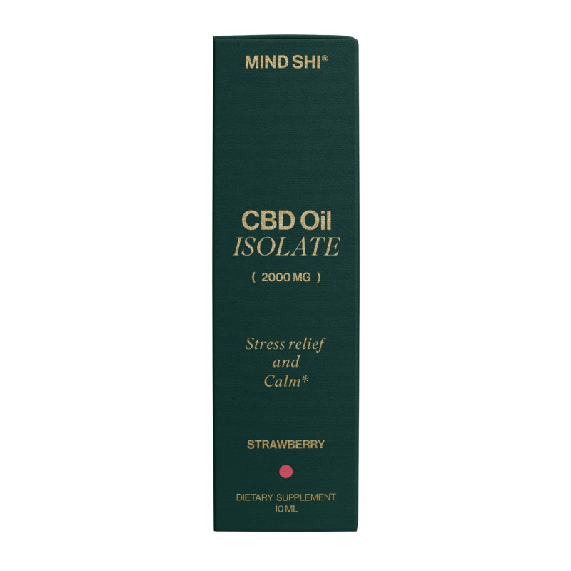 CBD Oil Isolate 2000 mg Strawberry - 10 ml
