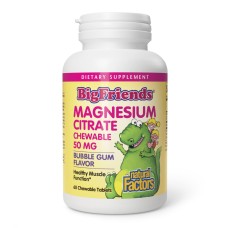 Magnesium Citrate 50mg - 60 tabs Bubble Gum