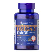 Triple Strength Omega-3 Fish Oil 1400mg - 60 softgels (Пошкоджена кришка)