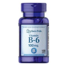 Vitamin B-6 (Pyridoxine Hydrochloride) 100mg - 100tabs (Затерта дата)