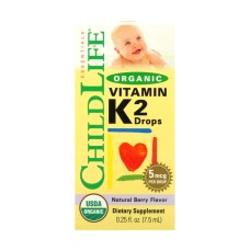 Organic Vitamin K2 Liquid - 7.5ml Natural Berry (Пошкоджена пломба)
