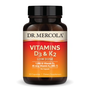 Vitamins D3 & K2 Low Dose - 30 caps