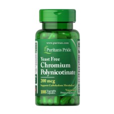 Chromium Polynicotinate 200 mcg Yeast Free - 100 veg caps (Пошкоджена кришка)