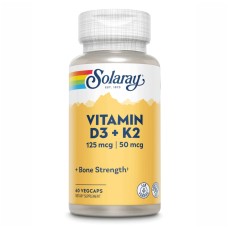 Vitamin D3 + K2 5000IU - 60 vcaps (Пошкоджена банка)