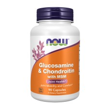 Glucosamine & Chondroitin with MSM - 90 vcaps (Пошкоджена банка)