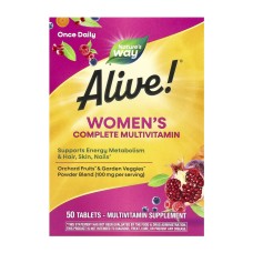 Alive!® Women's Complete Multivitamin - 50 tabs (Пошкоджена банка)