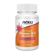 Vitamin D-3 50,000 IU - 12 softgels