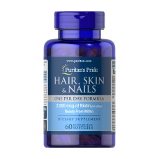 Hair, Skin & Nails One Per Day Formula - 60 softgels