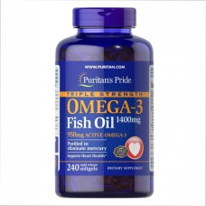 Omega-3 Triple Strength1360 mg (950 mg Active Omega-3) - 240 softgels (Пошкоджена кришка)