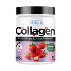 Collagen - 300g Strawberry ith Strawberry pieces 