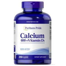 Calcium Carbonate 600mg + Vitamin D125 iu - 250 cap