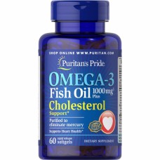 Omega-3 Fish Oil Plus Cholesterol Support - 60 Softgels