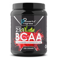 BCAA 2:1:1 + Glutamine - 500g Strawberry