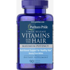 Vitamins for hair Time Release - 90 coated caplets
